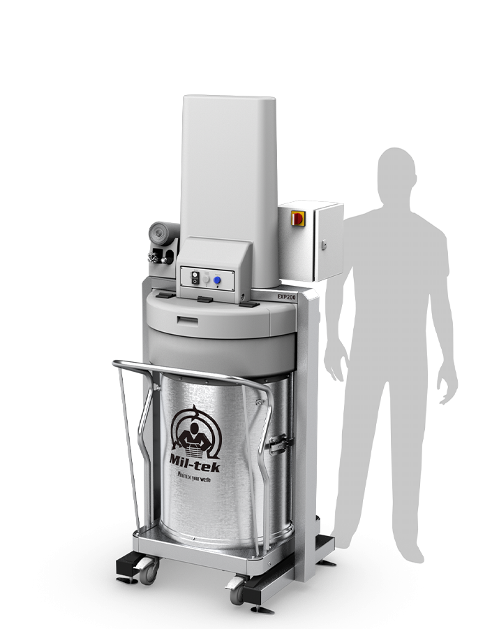 EXP200 Elektrische gemengde afvalpers